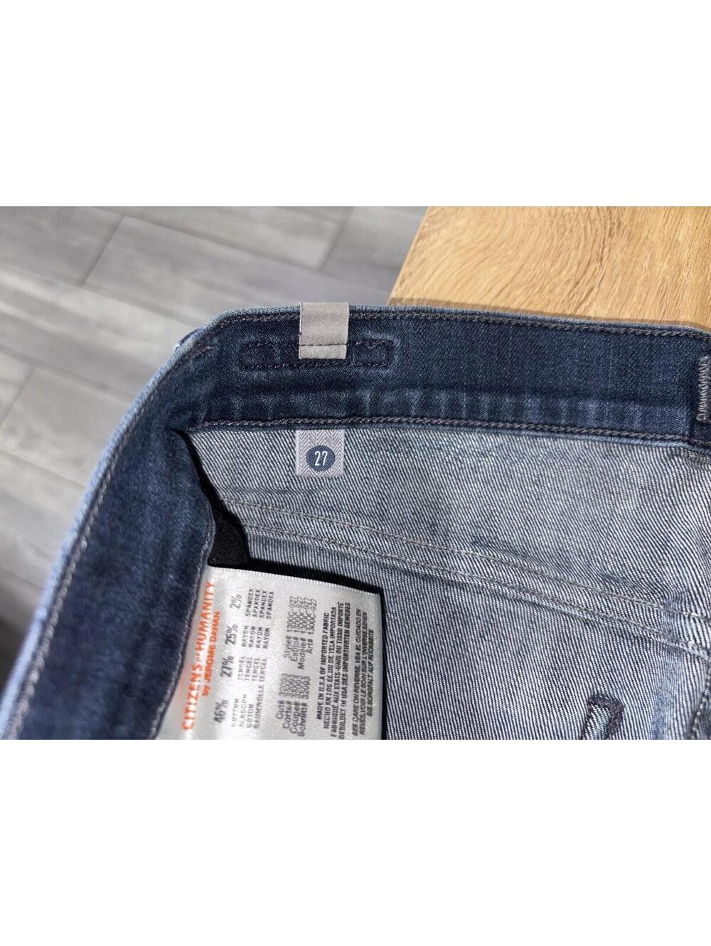 Citizens of Humanity Ava Low Rise Straight Leg Jeans Womens Size 27 Dark Wash - Picture 7 of 9
